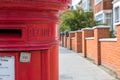 Red British Post Box Royalty Free Stock Photo
