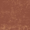 Red brown aged grainy messy metal template. Distress urban texture. Rough dirty scratched wall background. Vector
