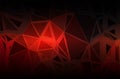 Red brown black random sizes low poly background