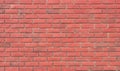 Red brown block brick wall Beautifully arranged texture background Royalty Free Stock Photo