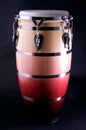 Red and Brown Conga Isolated On Black Royalty Free Stock Photo