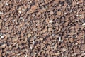 Red Brown Gravel or Soil Texture Background for Design. Real gravel texture background and small stone on ground Royalty Free Stock Photo