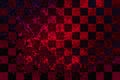 Red brown gray black abstract checkered background with blur, gradient and grunge texture. Royalty Free Stock Photo