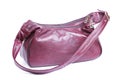 Red - brown leather women purse Royalty Free Stock Photo