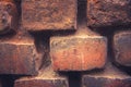 Red Brown Old Rustic Brick Wall Textured Background Royalty Free Stock Photo