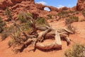 Red Brown Skyline Arch Arches National Park Moab Utah Royalty Free Stock Photo