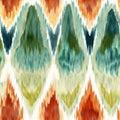 Vibrant Ikat Paint Pattern With Earthy Color Palette