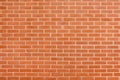 Red brown vintage brick wall with shabby structure. Horizontal wide brickwall background. Grungy red brick blank wall texture.