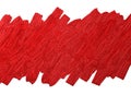 Red brush stoke texture on white background vector illustration