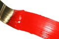 Red Brush Stroke