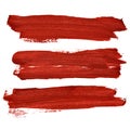 Red brush strokes Royalty Free Stock Photo