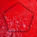 Red Bubbles Background Abstract Shapes Royalty Free Stock Photo