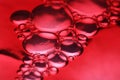 Red bubbles macro Royalty Free Stock Photo