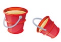 Red bucket Royalty Free Stock Photo