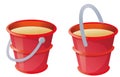 Red bucket Royalty Free Stock Photo