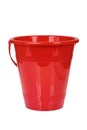 Red bucket. Royalty Free Stock Photo