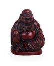 Red Buddha netsuke statue Royalty Free Stock Photo