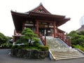 Red Buddhist temple in Tokyo Royalty Free Stock Photo