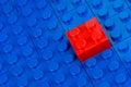 Red building block Royalty Free Stock Photo