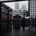 Red building in the heart of seattle