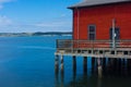 Red Building on Coupeville Pier