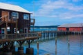 Red Building Pier Coupeville Whidbey Island