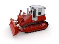 Red buldozer Royalty Free Stock Photo