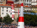 Red Bull Air Race 2009 Porto Paul_Bonhomme_fly Royalty Free Stock Photo