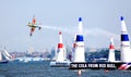 Red Bull Air Race at New York Harbor Royalty Free Stock Photo