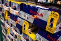 Red Bull cases Royalty Free Stock Photo