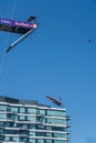 Red Bull Cliff Diving World Series - training day, divers jumping from the platform