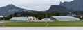 Red bull hangar 7 at salzburg airport in salzburg austria