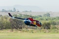 Red Bull helicopter Royalty Free Stock Photo