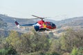 Red Bull helicopter Royalty Free Stock Photo