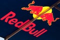 Red Bull Logo on promotional umbrella