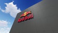 Red Bull logo on the wall, Editorial use only Royalty Free Stock Photo
