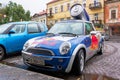 Red Bull mini cooper publicity car