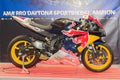 Red Bull Yamaha YZF-R6 motorcycle Royalty Free Stock Photo