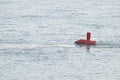 Buoy in the Danube River Royalty Free Stock Photo