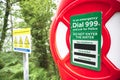 Red buoy life safety ring at Loch Lomond Royalty Free Stock Photo