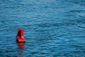 Red buoy water surface Royalty Free Stock Photo