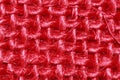 Red sackcloth fabric weave