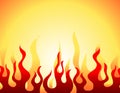 Red burning flame pattern Royalty Free Stock Photo