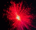 Red Burst of Light with Bright Hot Center Royalty Free Stock Photo