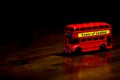 Red Bus on a Dark background