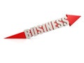 Red business arrow Royalty Free Stock Photo