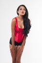 Red bustier Royalty Free Stock Photo