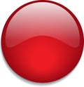 Web button glossy red Royalty Free Stock Photo