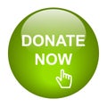 Donate now web button icon Royalty Free Stock Photo