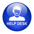 Help desk support icon web button Royalty Free Stock Photo